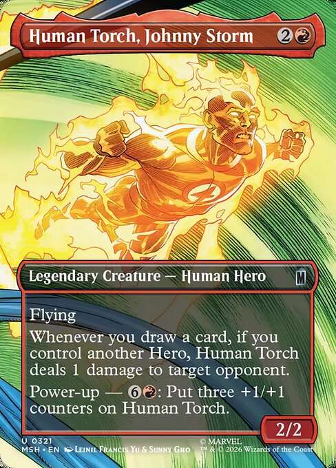 Human Torch, Johnny Storm [Foil]