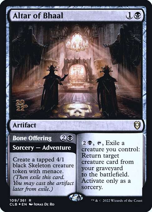Altar of Bhaal // Bone Offering [Foil]