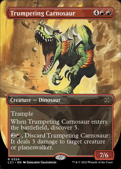 Trumpeting Carnosaur [Foil]