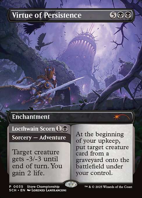 Virtue of Persistence // Locthwain Scorn [Foil]
