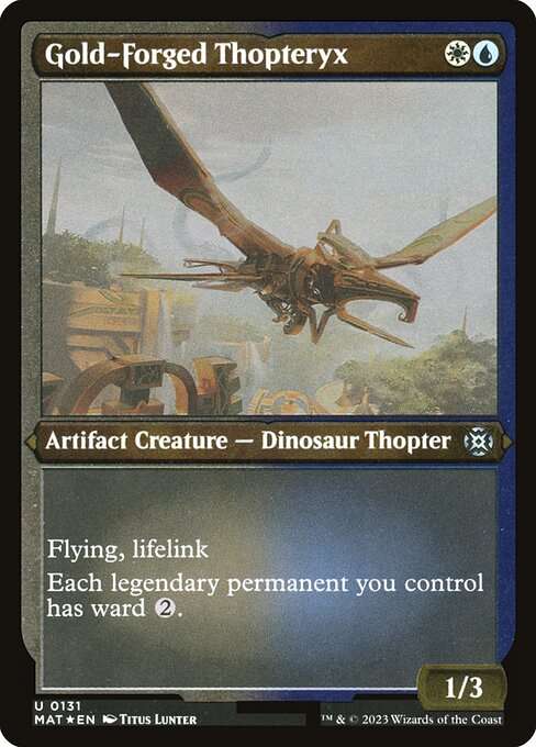 Gold-Forged Thopteryx [Etched]