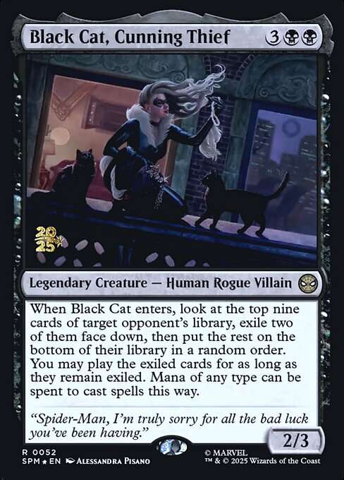 Black Cat, Cunning Thief [Foil]