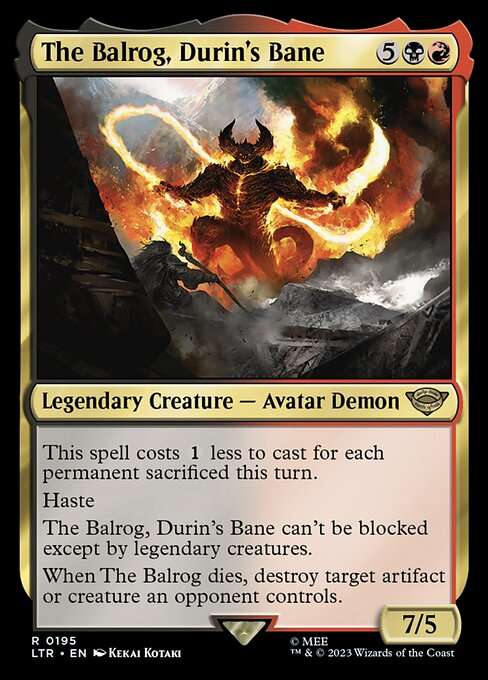 The Balrog, Durin's Bane [Foil]
