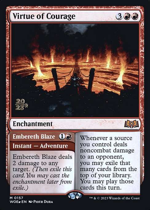 Virtue of Courage // Embereth Blaze [Foil]