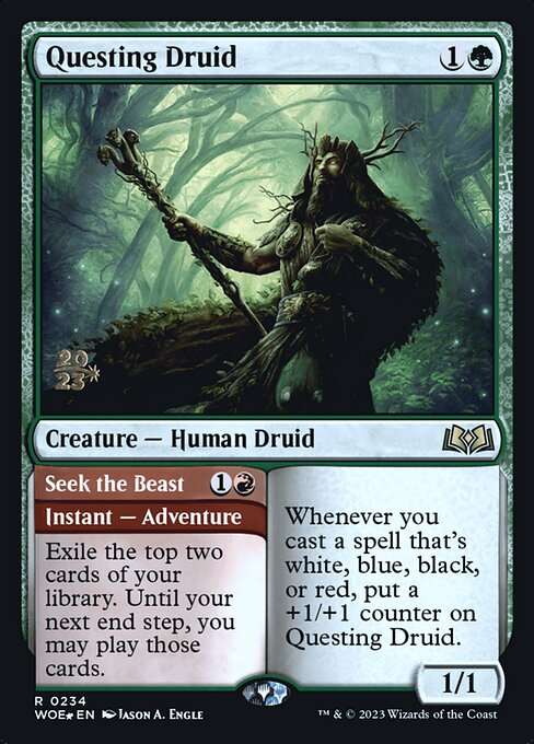 Questing Druid // Seek the Beast [Foil]