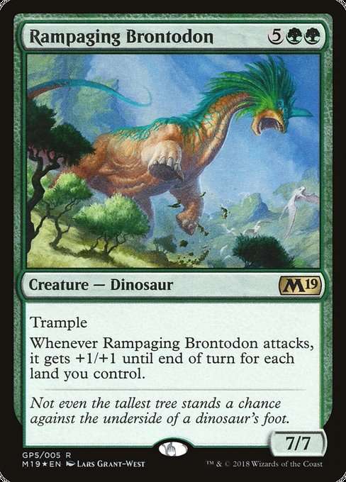 Rampaging Brontodon [Foil]