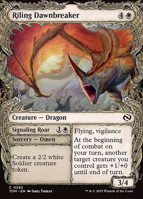 Riling Dawnbreaker // Signaling Roar [Foil]