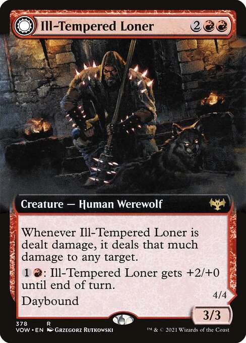 Ill-Tempered Loner // Howlpack Avenger [Foil]
