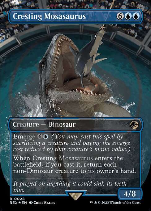 Cresting Mosasaurus [Foil]