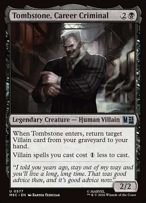 Tombstone, Career Criminal