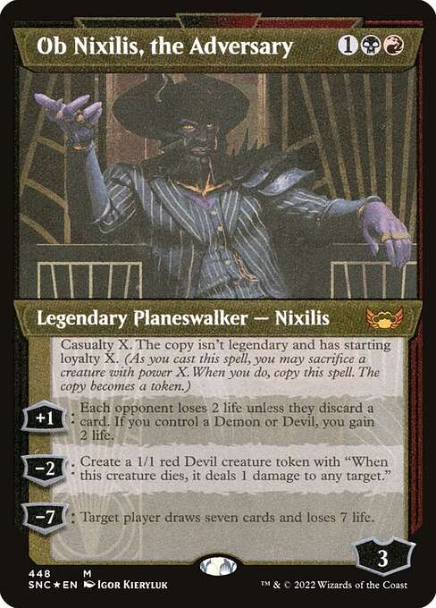 Ob Nixilis, the Adversary [Etched]