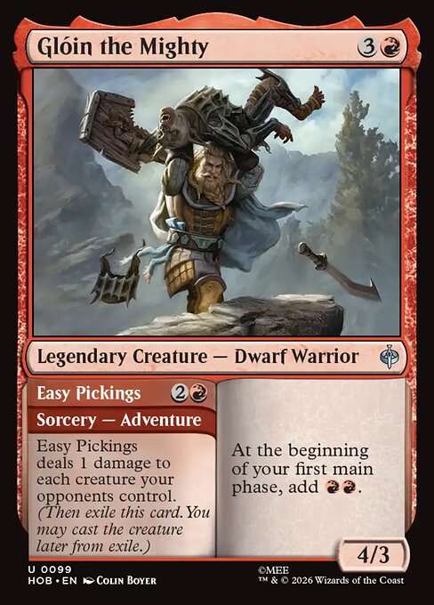 Glóin the Mighty // Easy Pickings [Foil]