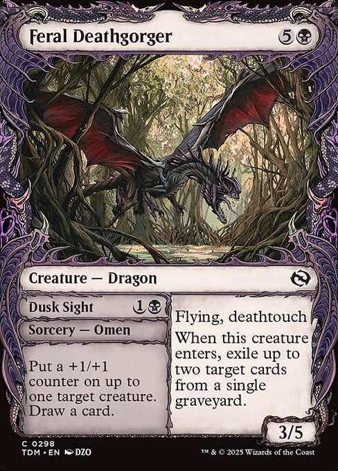 Feral Deathgorger // Dusk Sight [Foil]