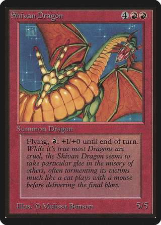 Shivan Dragon — Limited Edition Beta