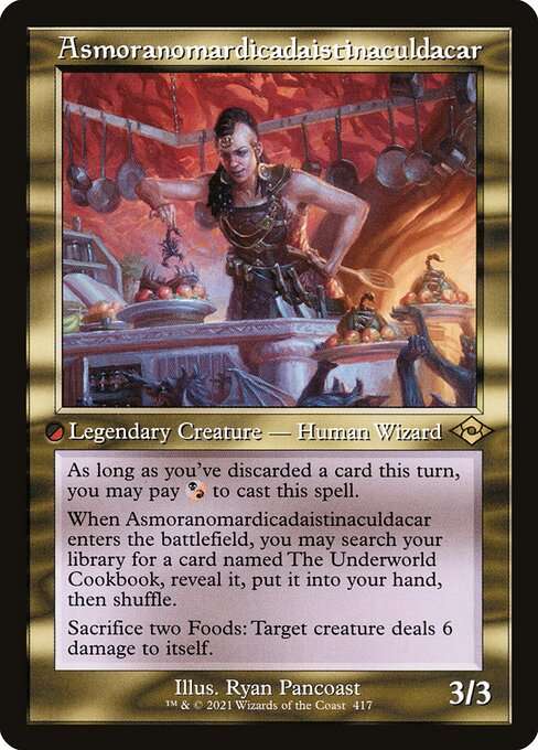 Asmoranomardicadaistinaculdacar [Foil]