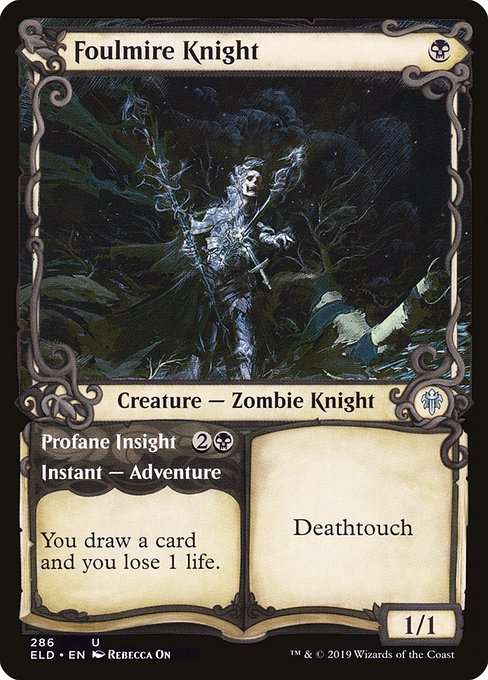 Foulmire Knight // Profane Insight [Foil]