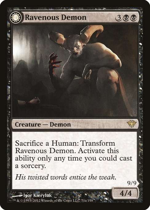 Ravenous Demon // Archdemon of Greed [Foil]