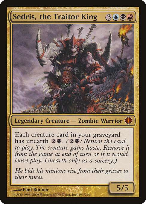 Sedris, the Traitor King [Foil]