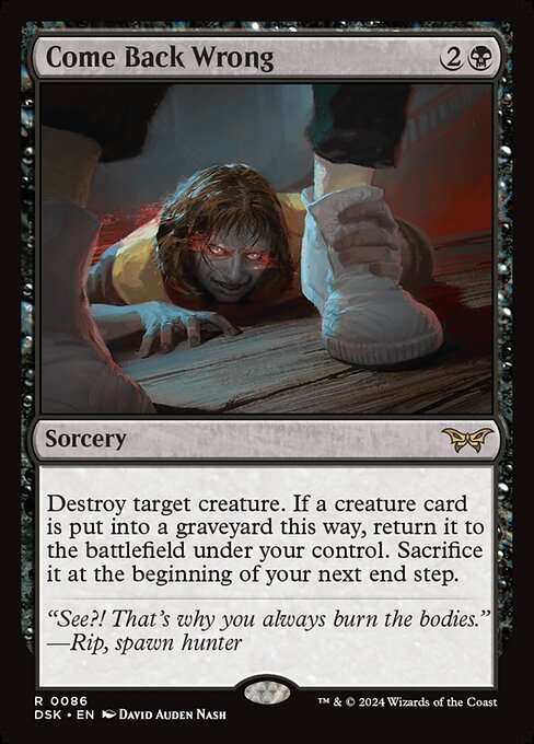 Come Back Wrong [Foil]