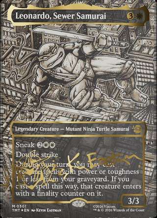 Leonardo, Sewer Samurai [Foil] — Teenage Mutant Ninja Turtles
