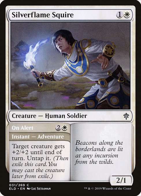 Silverflame Squire // On Alert [Foil]