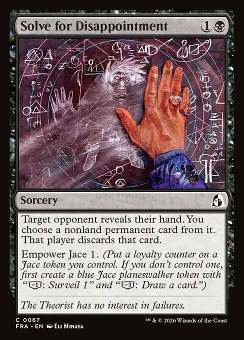 Solve for Disappointment