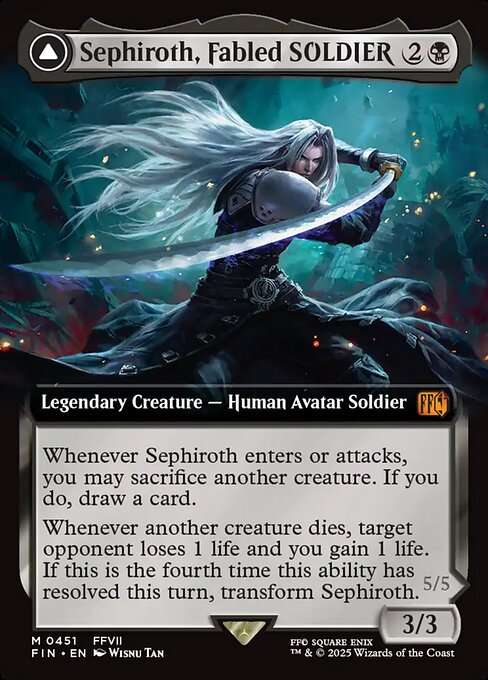 Sephiroth, Fabled SOLDIER // Sephiroth, One-Winged Angel [Foil]