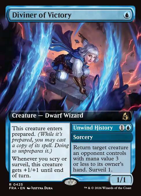 Diviner of Victory // Unwind History [Foil]