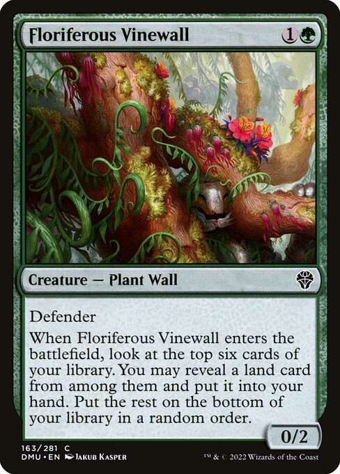 Floriferous Vinewall [Foil]