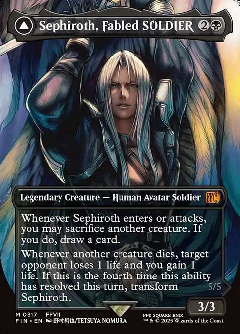 Sephiroth, Fabled SOLDIER // Sephiroth, One-Winged Angel [Foil]