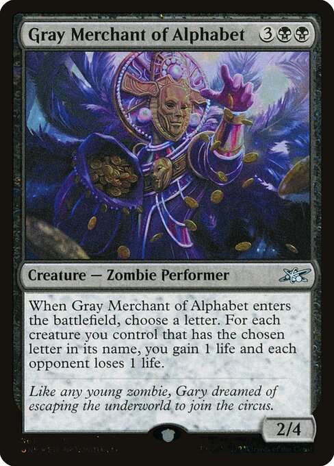 Gray Merchant of Alphabet [Foil]