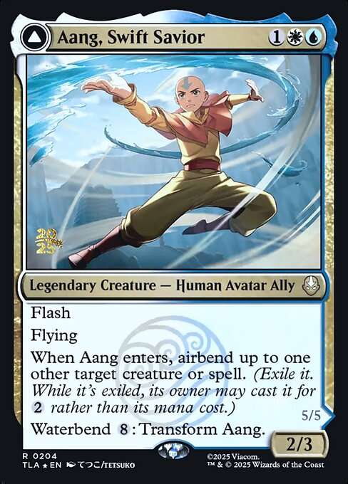 Aang, Swift Savior // Aang and La, Ocean's Fury [Foil]