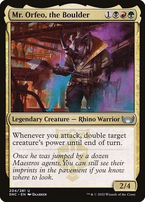Mr. Orfeo, the Boulder [Foil]