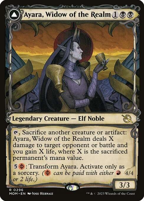 Ayara, Widow of the Realm // Ayara, Furnace Queen [Foil]