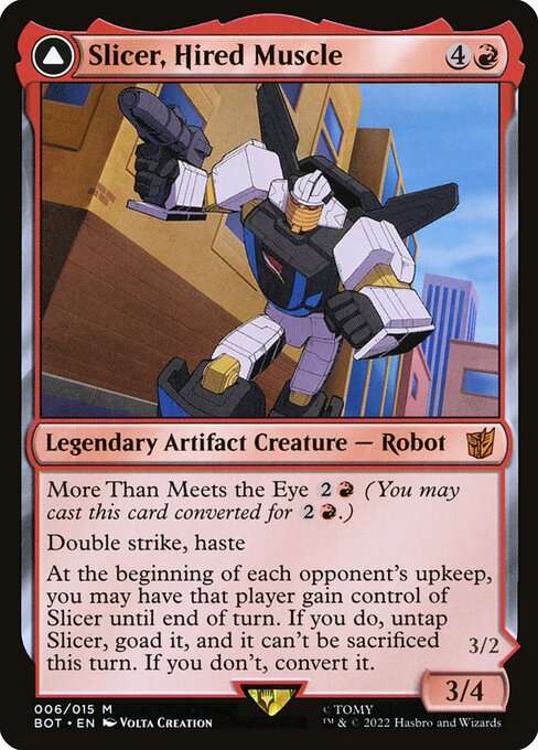 Slicer, Hired Muscle // Slicer, High-Speed Antagonist [Foil]