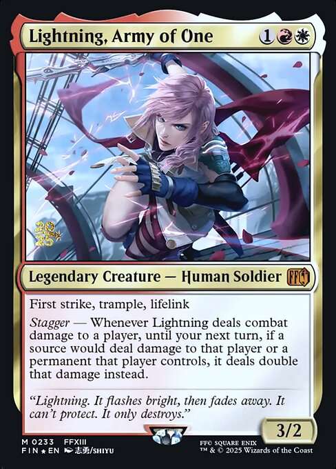 Lightning, Army of One [Foil]