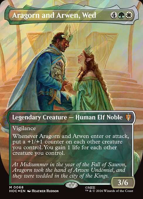 Aragorn and Arwen, Wed [Foil]