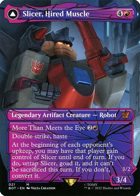 Slicer, Hired Muscle // Slicer, High-Speed Antagonist [Foil]