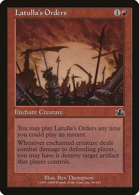 Latulla's Orders [Foil]