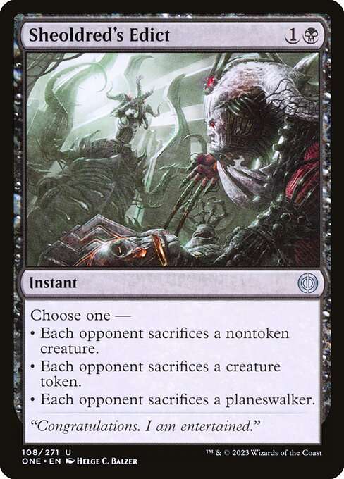 Sheoldred's Edict [Foil]