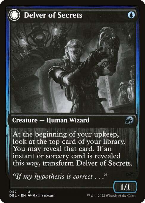 Delver of Secrets // Insectile Aberration [Foil]