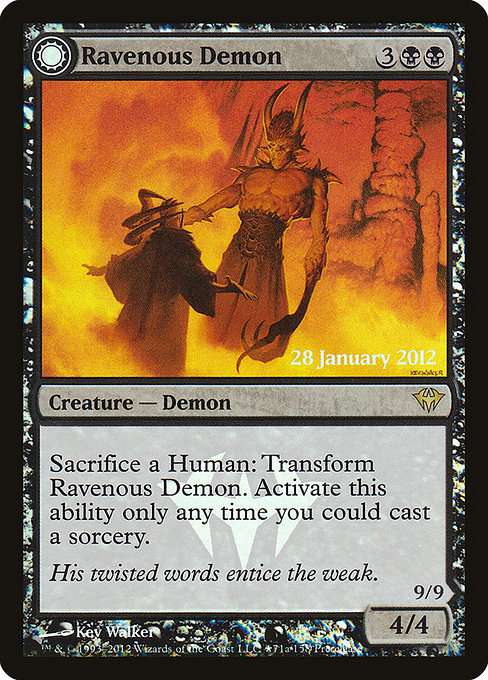 Ravenous Demon // Archdemon of Greed [Foil]