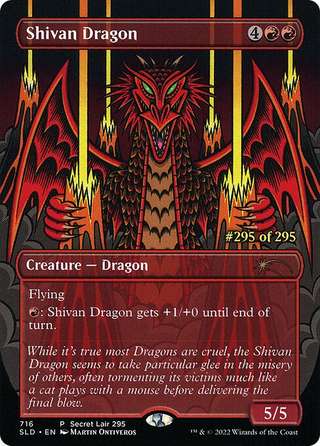 Shivan Dragon — Secret Lair Drop