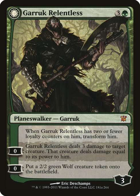 Garruk Relentless // Garruk, the Veil-Cursed [Foil]