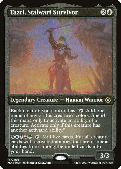 Tazri, Stalwart Survivor [Etched]