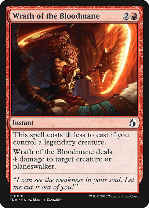 Wrath of the Bloodmane [Foil]