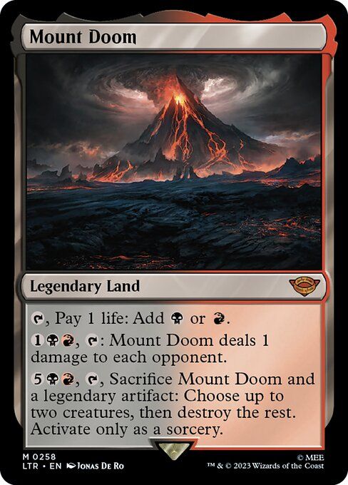 Mount Doom [Foil] #258 Price - The Lord of the Rings: Tales of