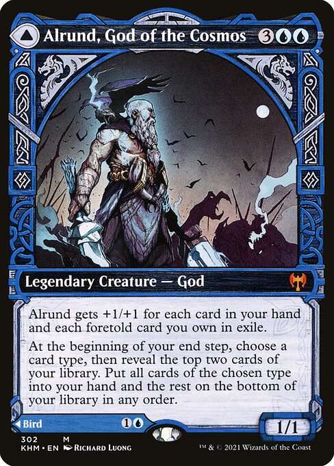 Alrund, God of the Cosmos // Hakka, Whispering Raven [Foil]