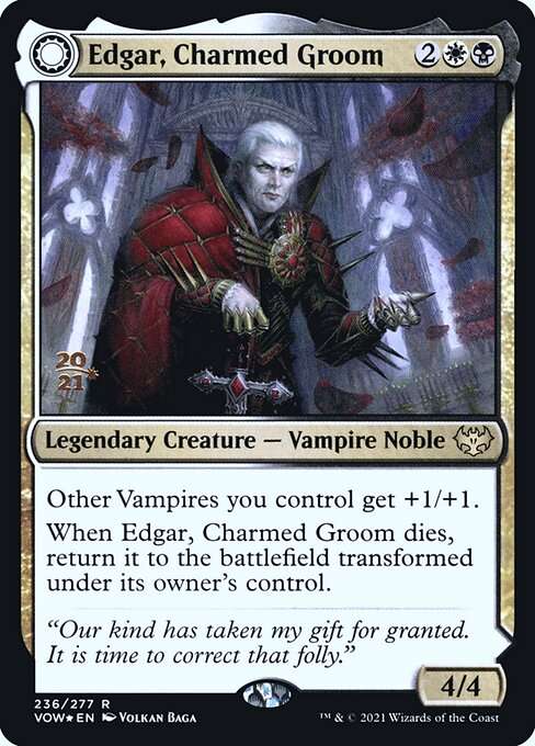 Edgar, Charmed Groom // Edgar Markov's Coffin [Foil]