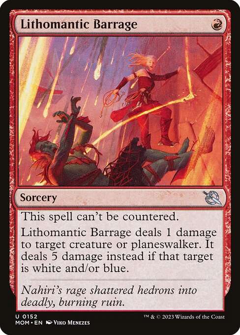 Lithomantic Barrage [Foil]